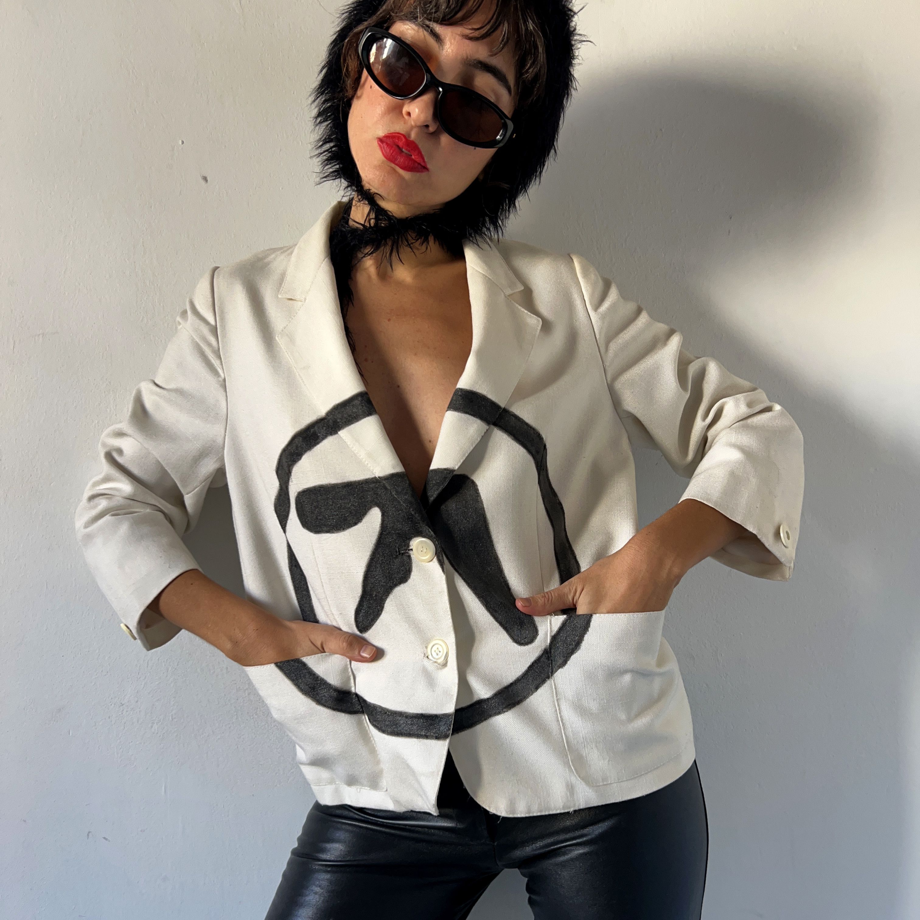 Vintage Aphex twin custom made vintage blazer Size M / US 6-8 / IT 42-44 - 1 Thumbnail