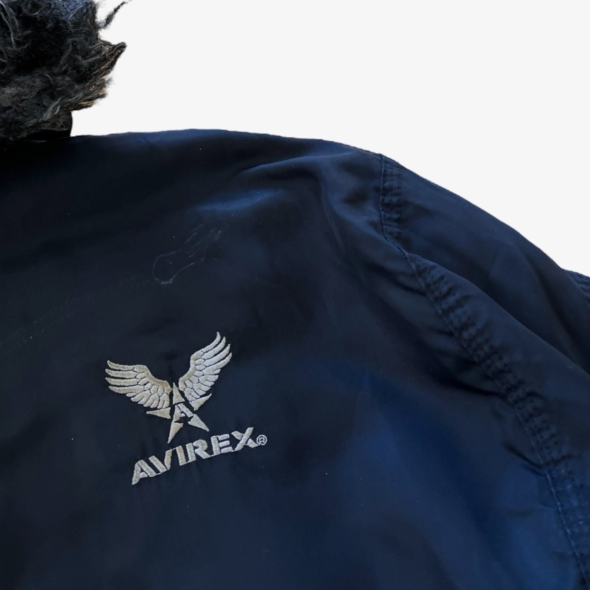 Avirex Vintage 90s Men's AVIREX Reversible Fleece Bomber Jacket Size US XL / EU 56 / 4 - 7 Thumbnail
