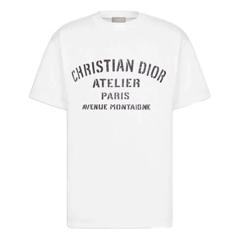 image of O1W1Db10324 Christian Dior Atelier T-Shirts Relax In White, Men's (Size XL)