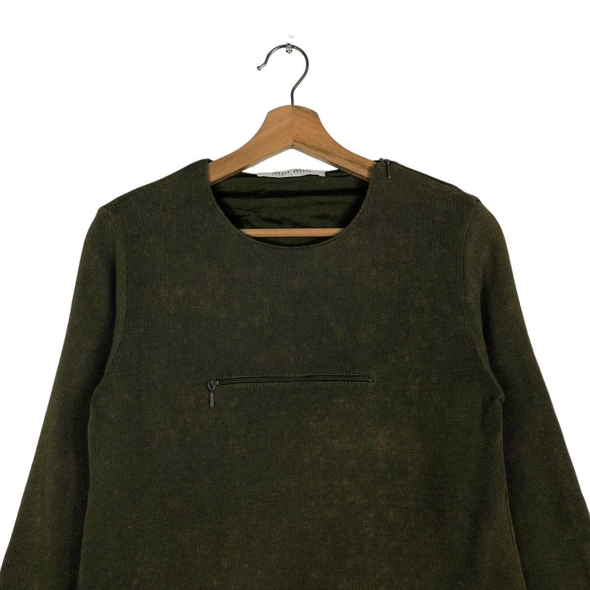 Miu Miu 🔥CROPPED LONG SLEEVE BIKER MIU MIU PRADA MADE IN ITALY Size S / US 4 / IT 40 - 5 Thumbnail