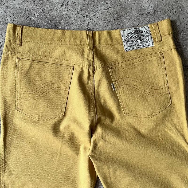 Carrera × Vintage Vintage Carrera Yellow Cotton Straight Pants Size 38x35 Size US 38 / EU 54 - 7 Thumbnail