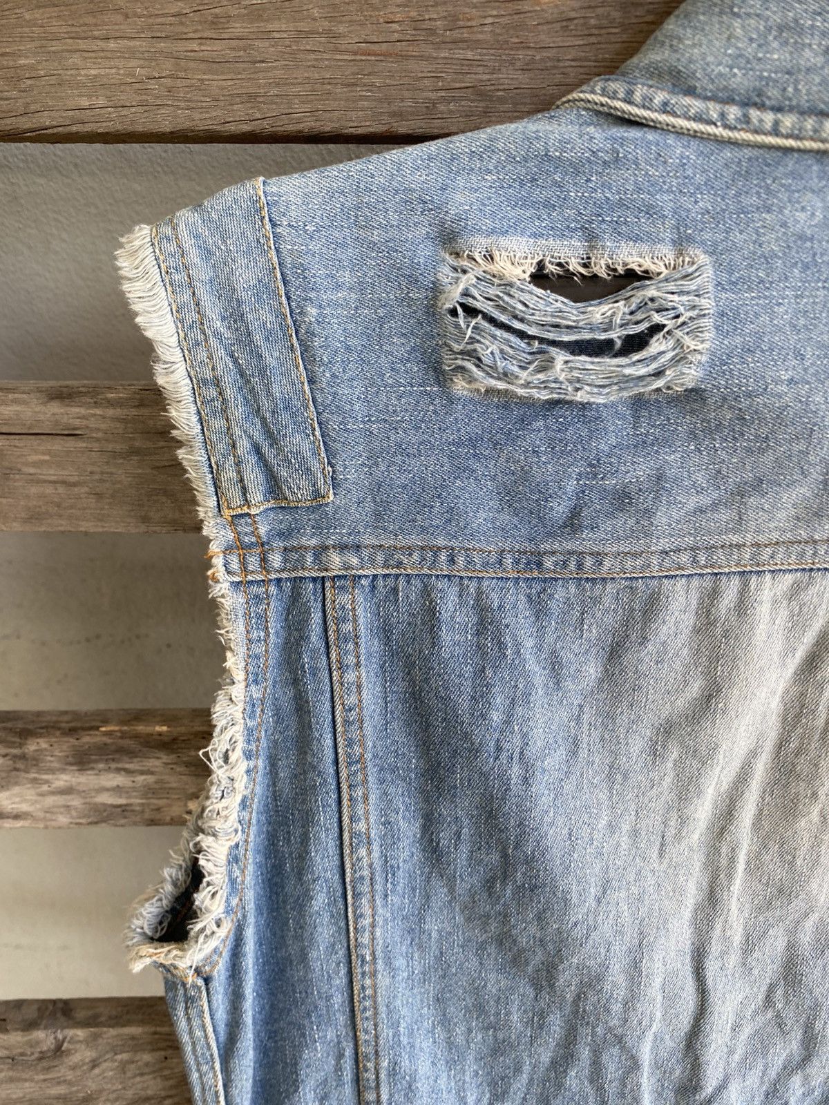 In The Attic In the Attic Distressed Vest - Punk style Size US M / EU 48-50 / 2 - 11 Thumbnail