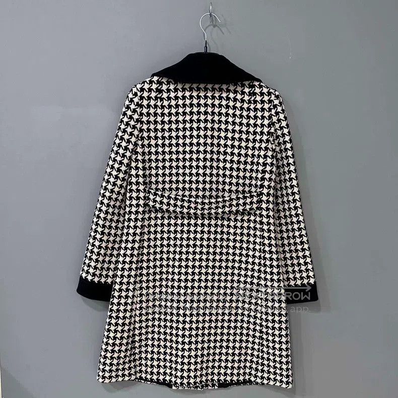 Gucci Gucci Thousand-bird check knitted woollen coat Size XS / US 0-2 / IT 36-38 - 3 Thumbnail