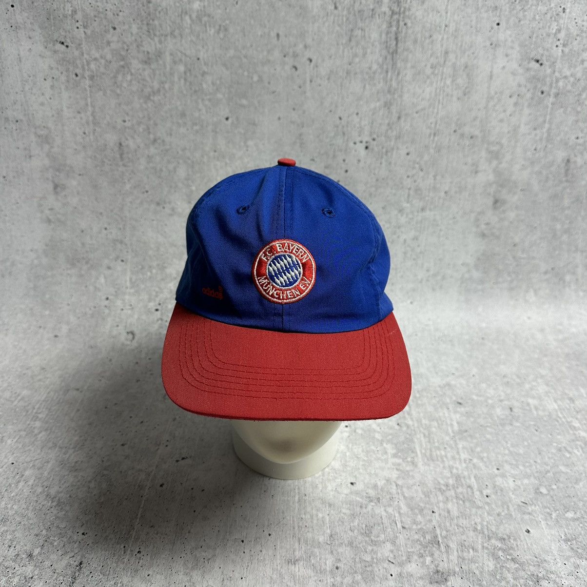 Adidas × Vintage 90s Adidas FC Bayern Munchen Cap Hat soccer football Size ONE SIZE - 2 Thumbnail