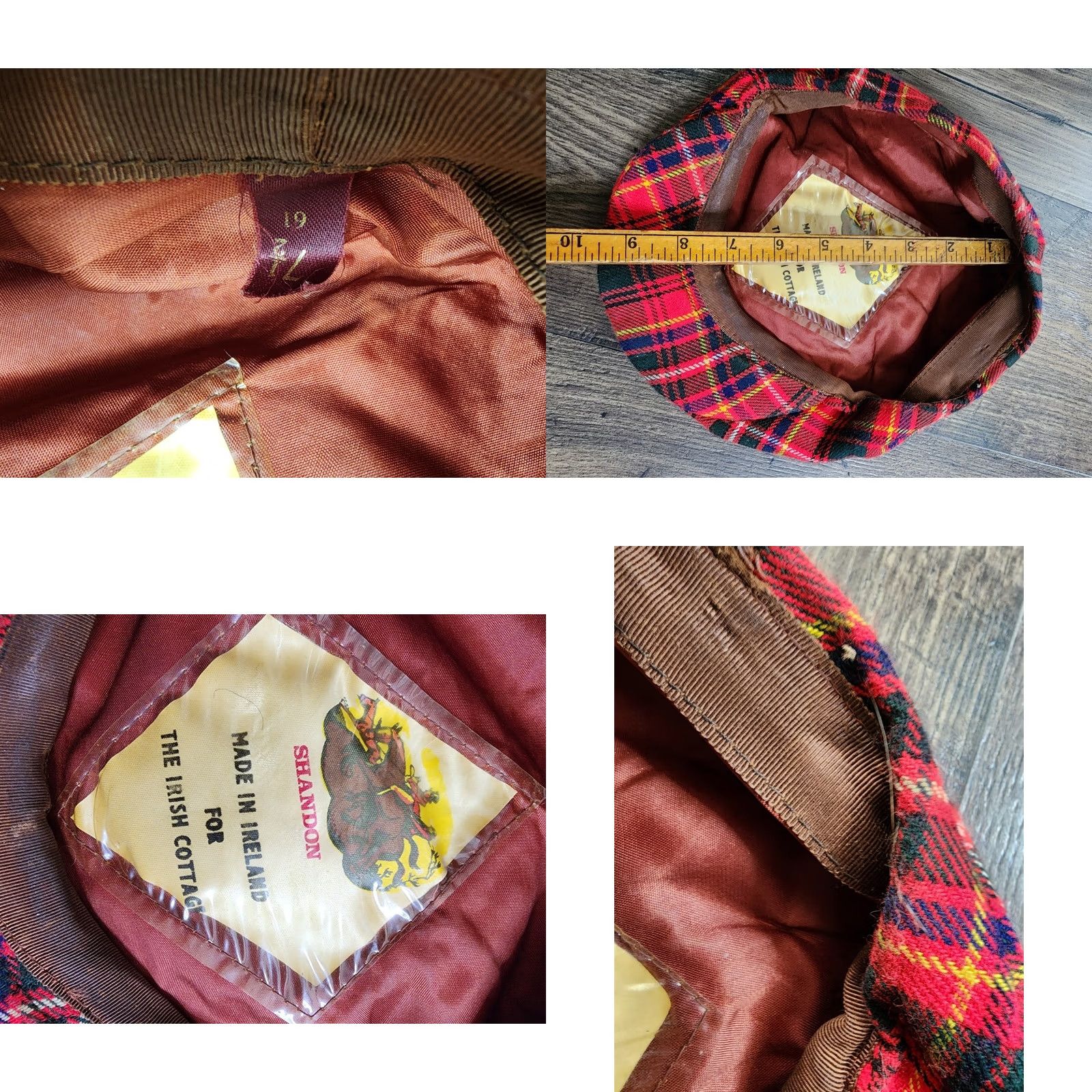 Vintage VINTAGE Shandon Flat Cap Wool Ireland Red 7 1/2 Men Hats Boys Mens Adults Grandpas Cap Size ONE SIZE - 8 Thumbnail