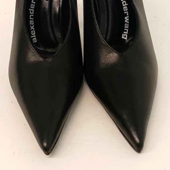 Alexander Wang Alexander Wang Women's Delphine 105mm Logo Pumps - Black Size US 6 / IT 36 - 10 Thumbnail