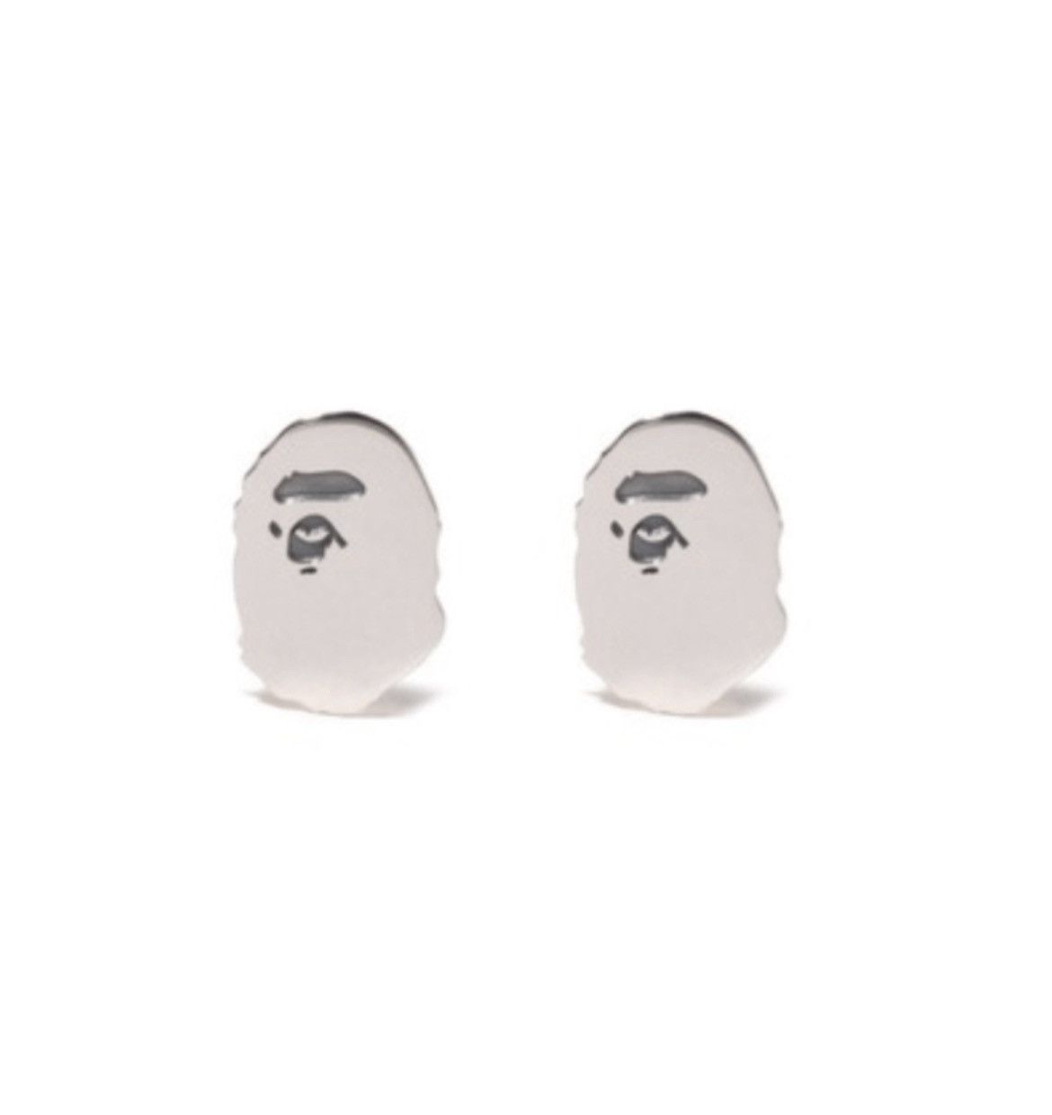 Bape Варе APE HEAD SILVER EARRINGS Size ONE SIZE - 1 Thumbnail