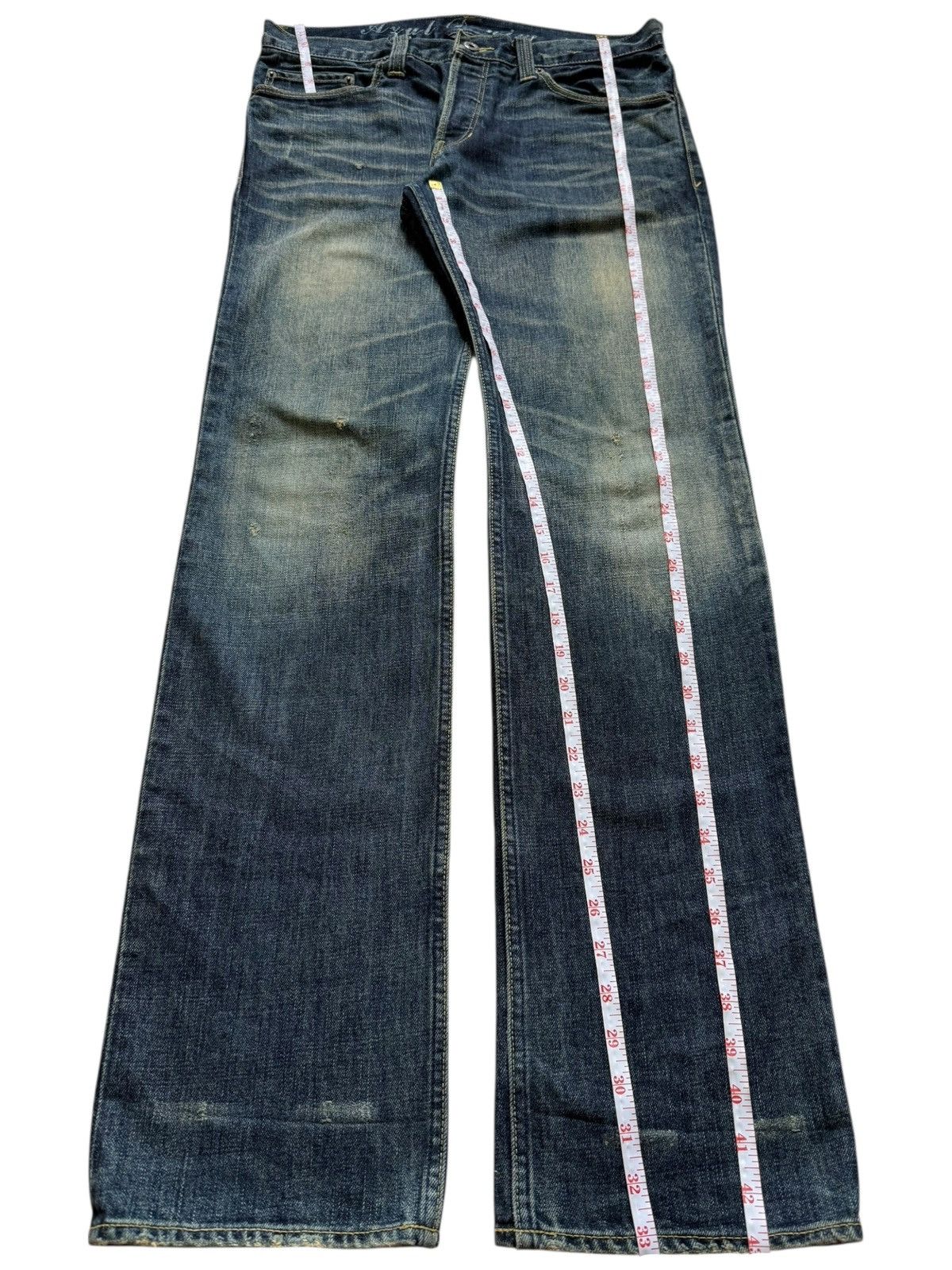 MOUSSY Vintage Azul Moussy Mud Wash Distressed Jeans Size US 32 / EU 48 - 7 Thumbnail