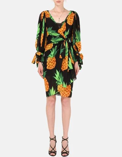 Dolce & Gabbana o1y0825 Mini Dress in Multicolor Size XS / US 0-2 / IT 36-38 - 2 Thumbnail