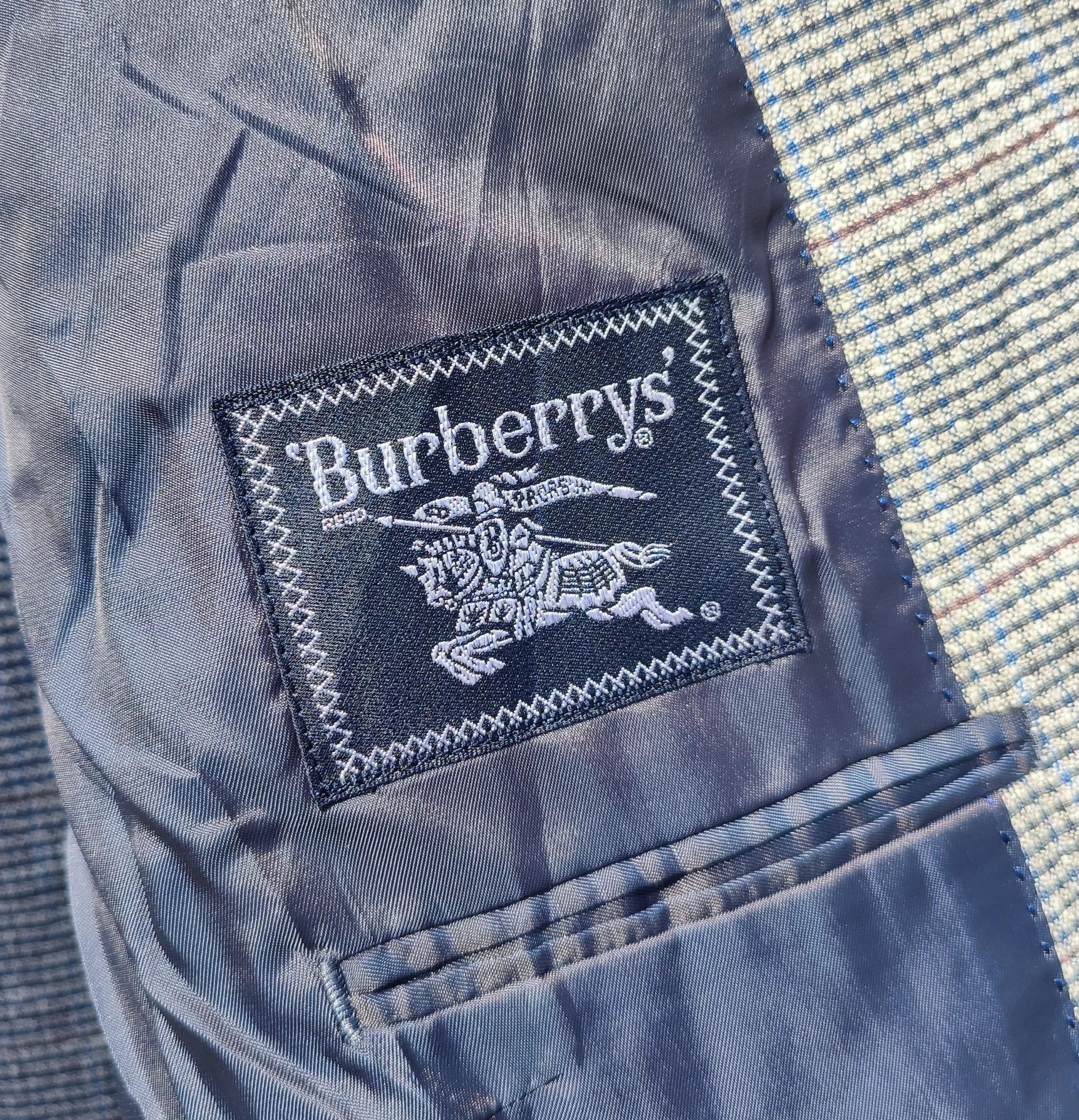 Burberry × Vintage 🔥STEAL🔥Vintage Plaid Blazer By Burberry's Size 42L - 5 Thumbnail