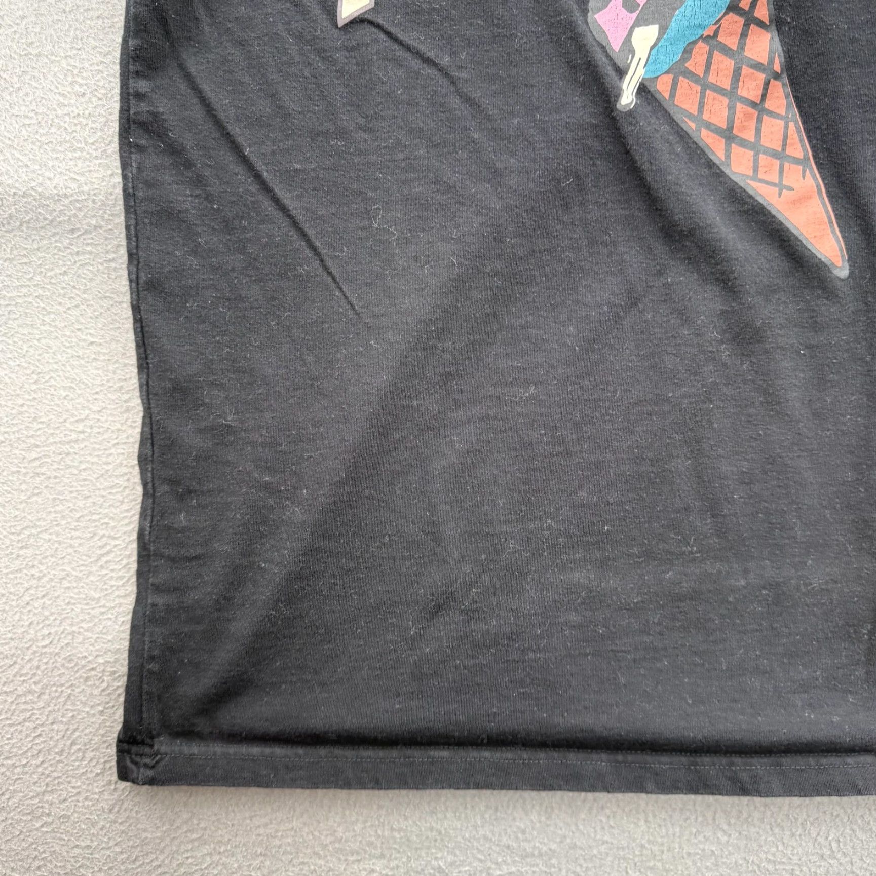 Vintage Icecream Shirt Mens M Black Graphic Tee Ice Cream Cone Japanese Logo Front Graphic Crew Neck Short Sleeve Size US M / EU 48-50 / 2 - 7 Thumbnail