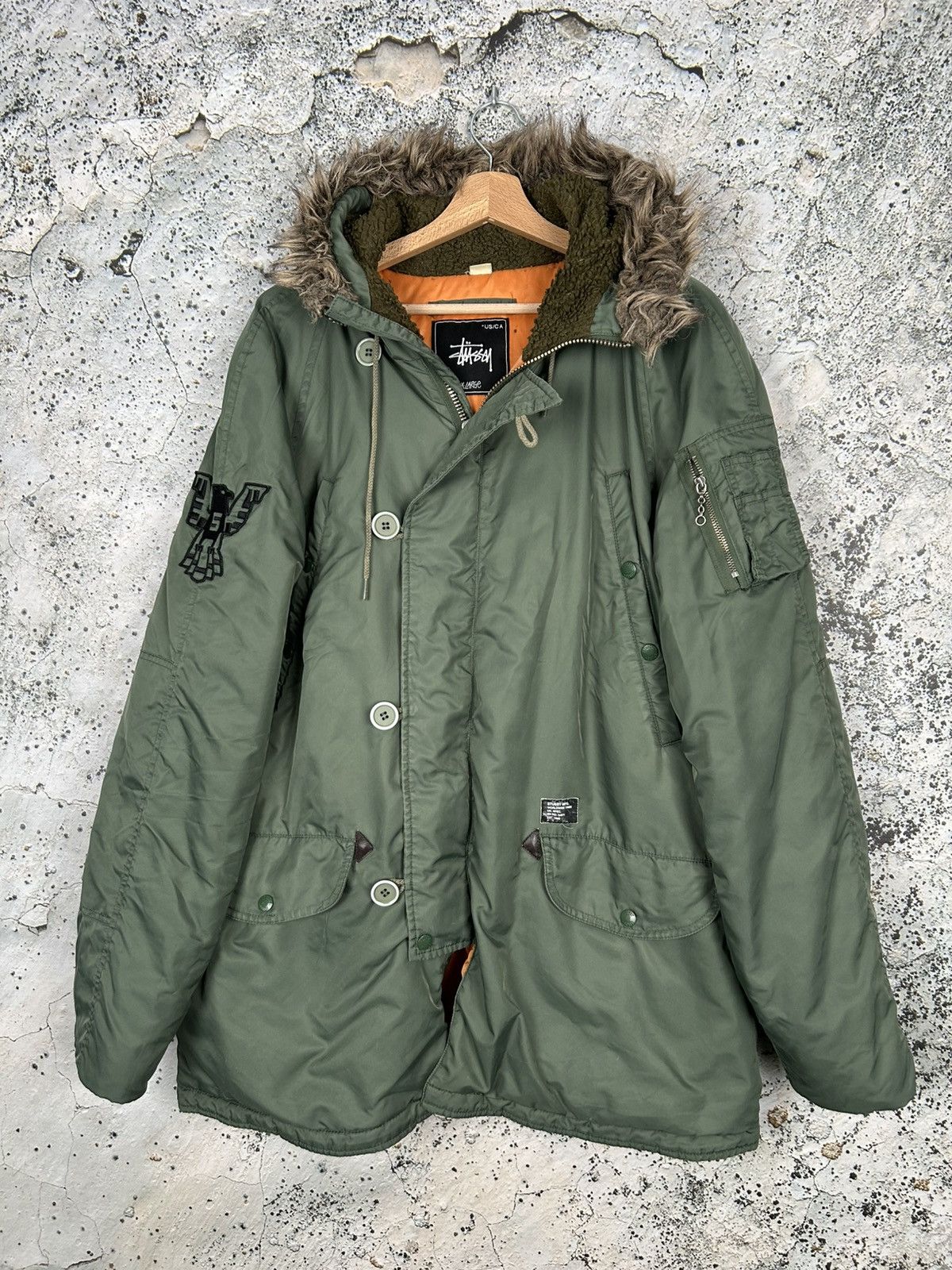 Streetwear × Stussy × Vintage Stussy No.80 Military Vintage