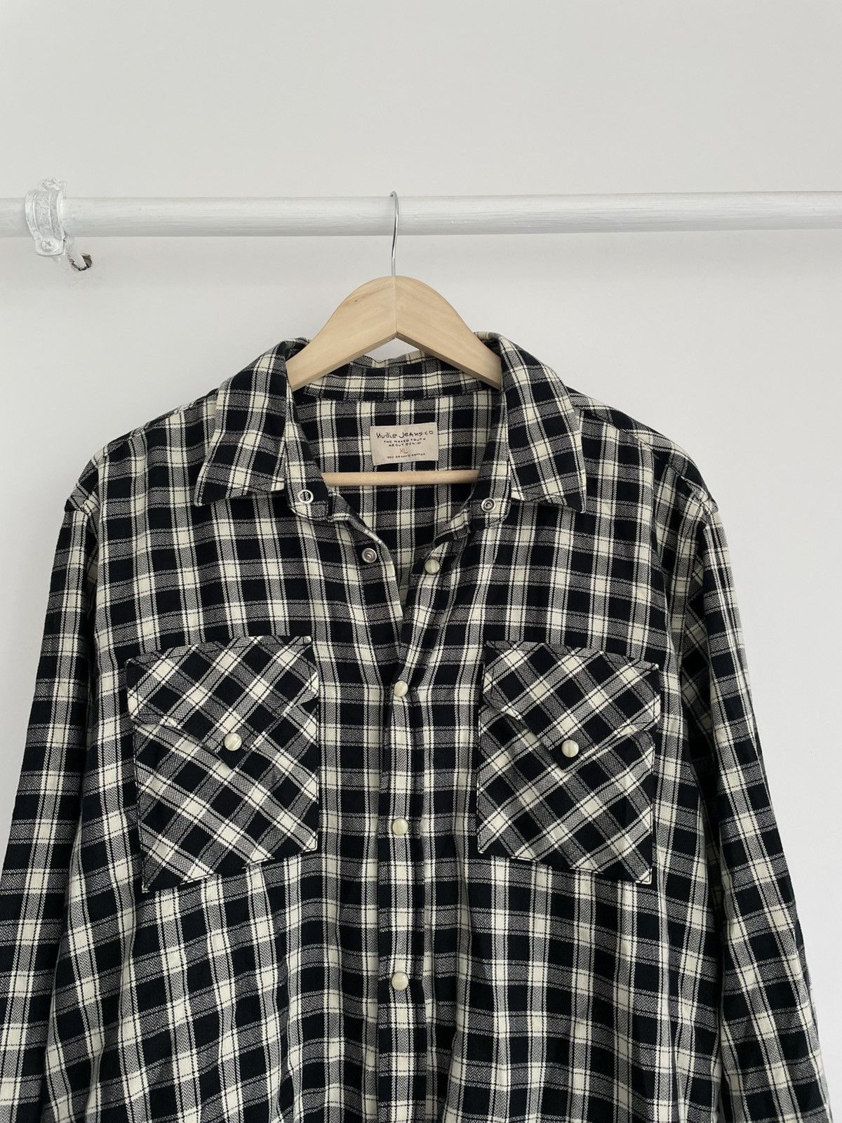 Flannel × Nudie Jeans Nudie Jeans Flannel Jonis Western Herringbone Shirt Size US XL / EU 56 / 4 - 3 Thumbnail