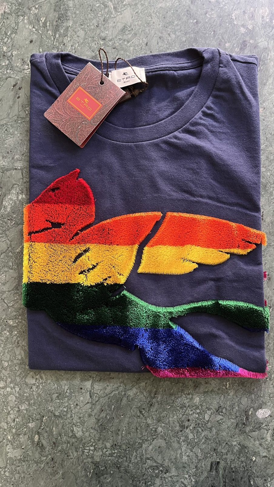 Etro Etro T-shirt pegasus logo tshirt multi colour Big logo Size US S / EU 44-46 / 1 - 3 Thumbnail
