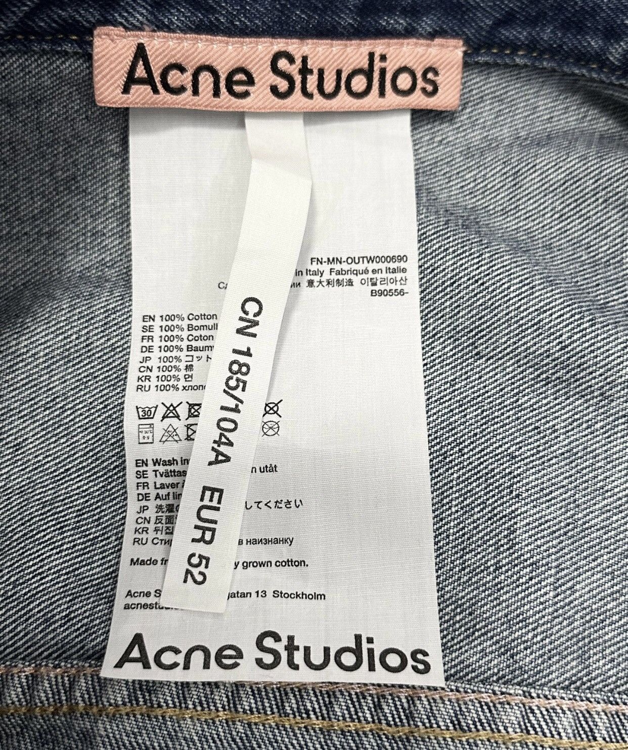 Acne Studios Acne studios Denim jacket 2412-Nextarrow Size US L / EU 52-54 / 3 - 3 Thumbnail