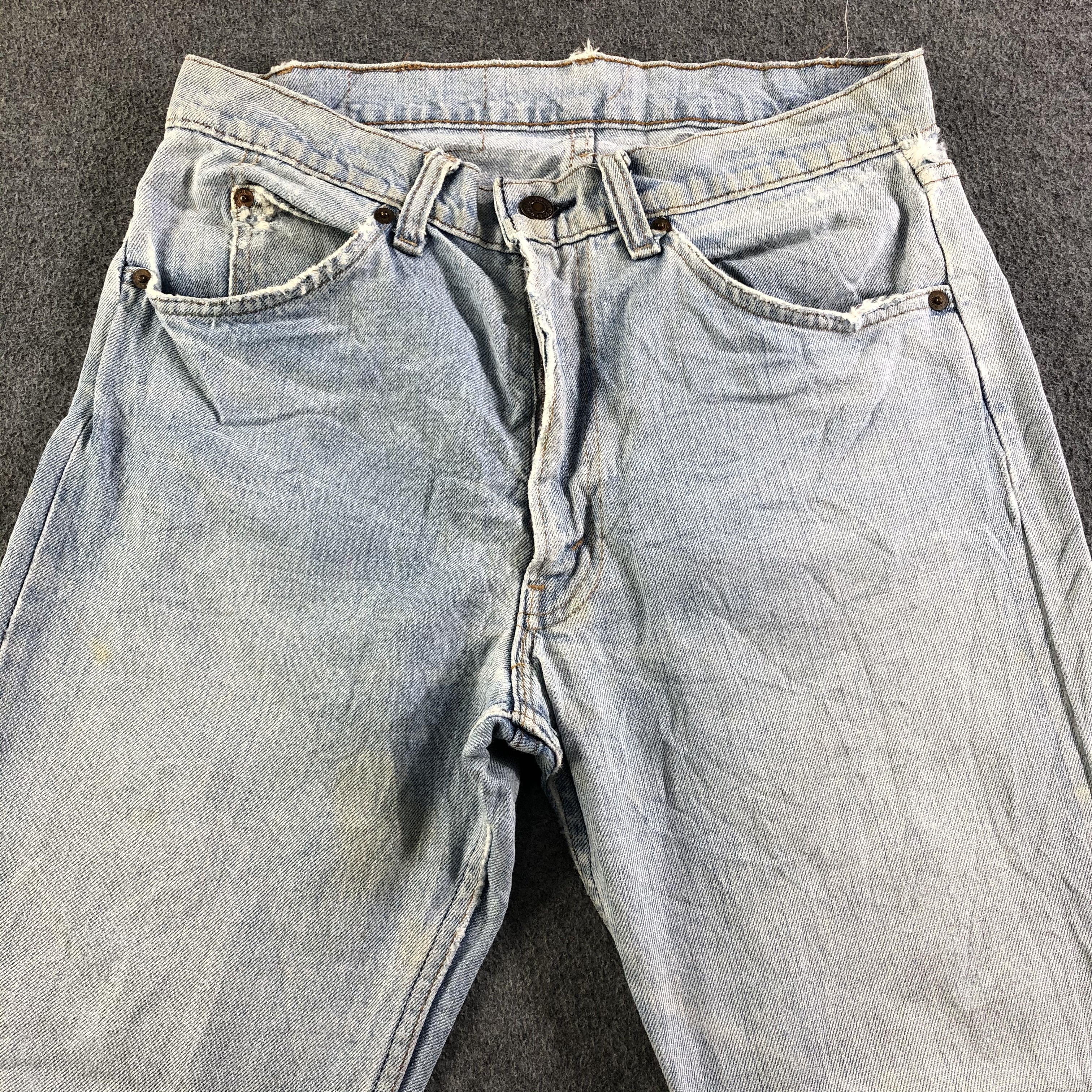 Levi's 80s Vintage Light Wash Levis Jeans-J3876 Size US 31 - 3 Thumbnail