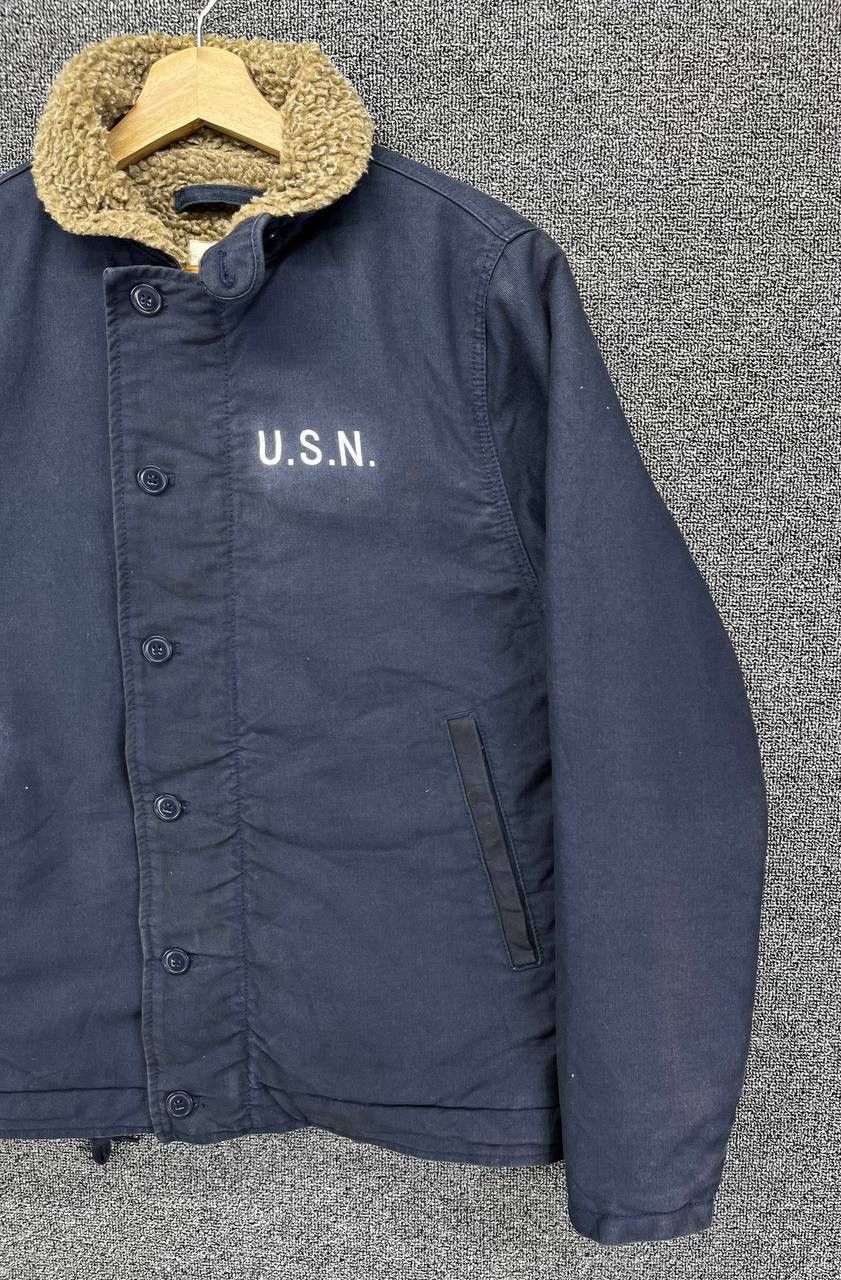 Vintage Vintage Military Rare Usn Navy N1 Deck Jacket Size US L / EU 52-54 / 3 - 3 Thumbnail