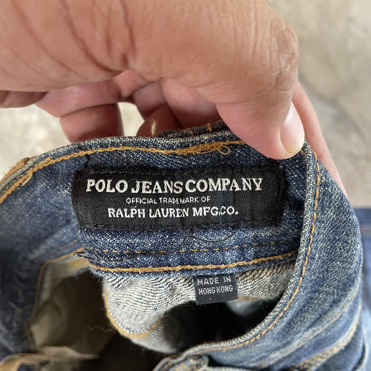 Polo Ralph Lauren × Ralph Lauren × Vintage 🔥🔥Vintage Polo Ralph Lauren Stoned Washed Regular Jeans Size US 31 - 14 Thumbnail