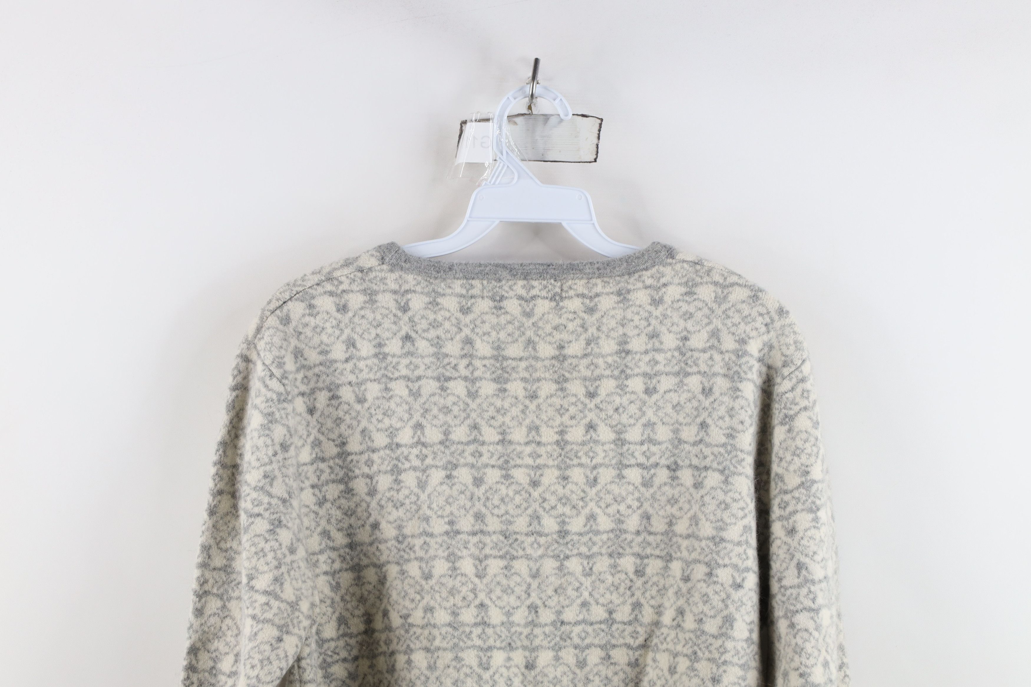 Vintage Madison & Mercer Angora Fair Isle Knit Cardigan Sweater Size S / US 4 / IT 40 - 13 Thumbnail