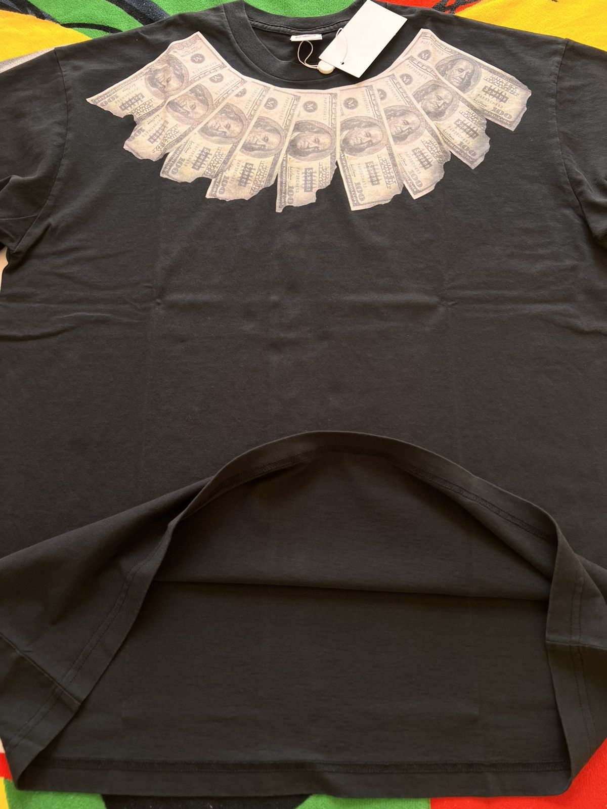 Maison Margiela × Supreme L - Supreme x MM6 Maison Margiela Money S/S Top Black dollar Size US L / EU 52-54 / 3 - 15 Thumbnail