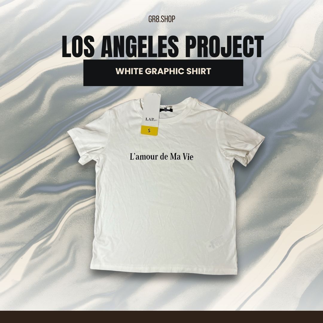 Other LAP Los Angeles Project White Graphic T-Shirt Lamour De Ma V Size US S / EU 44-46 / 1 - 1 Thumbnail