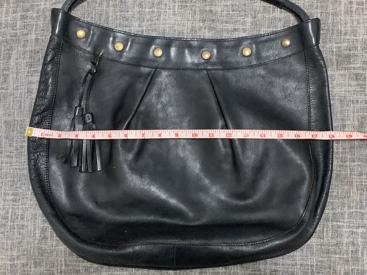 Evisu EVISU LEATHER HOBO BAG w/ METAL SNAP BUTTONS Size ONE SIZE - 11 Thumbnail