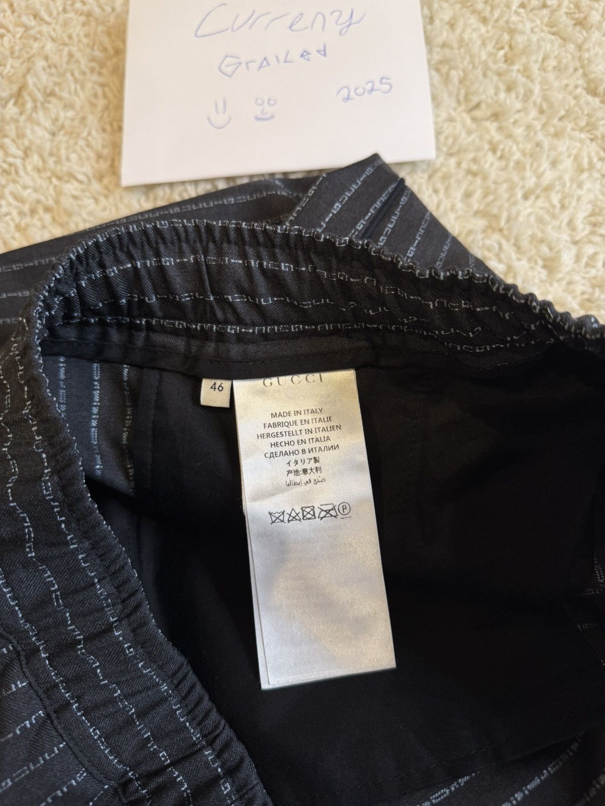 Gucci GUCCI Pintstripe Stitched Pants $1450msrp🕴️✨ Size US 29 - 14 Thumbnail