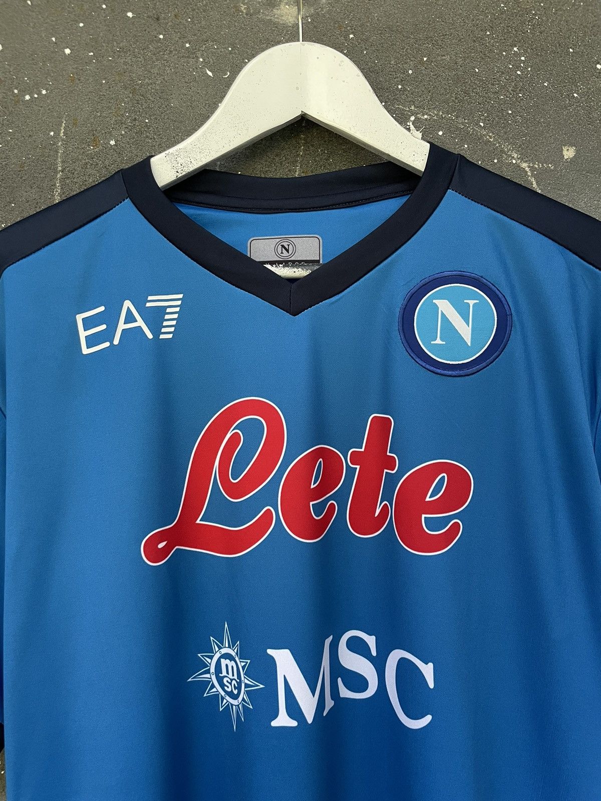 Emporio Armani Armani Napoli 2021/2022 Home Football Shirt Jersey RARE Size US L / EU 52-54 / 3 - 3 Thumbnail