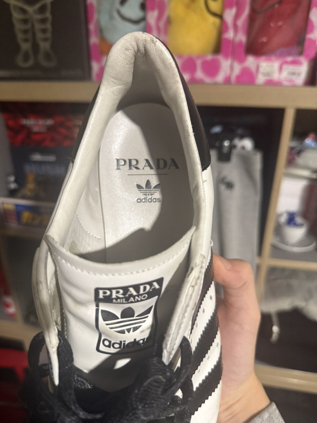 Adidas × Prada Adidas X Prada Black/White Superstar Sneakers Size US 10 / EU 43 - 5 Thumbnail