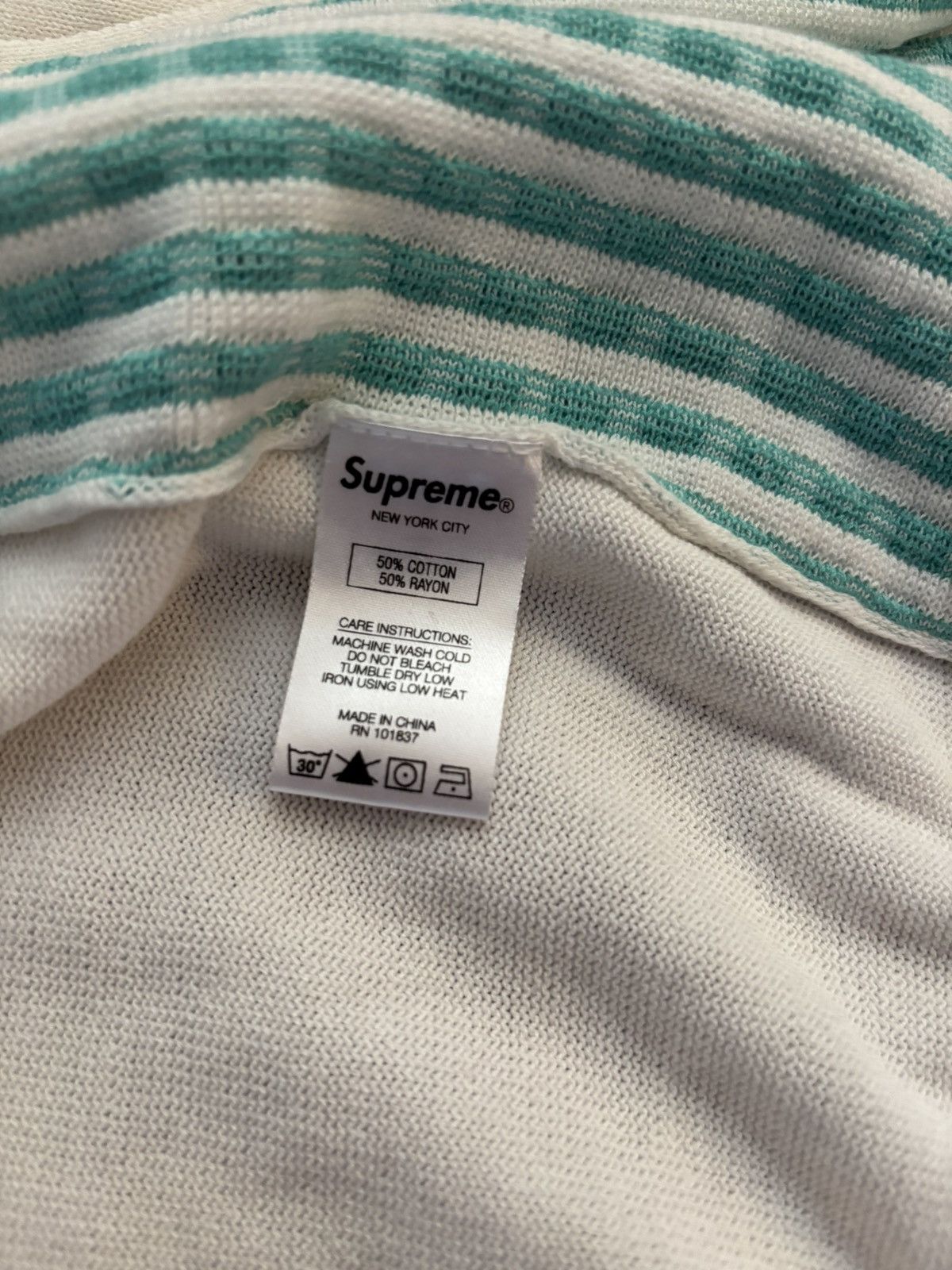 Supreme Dashes Zip Up Polo Size US M / EU 48-50 / 2 - 3 Thumbnail