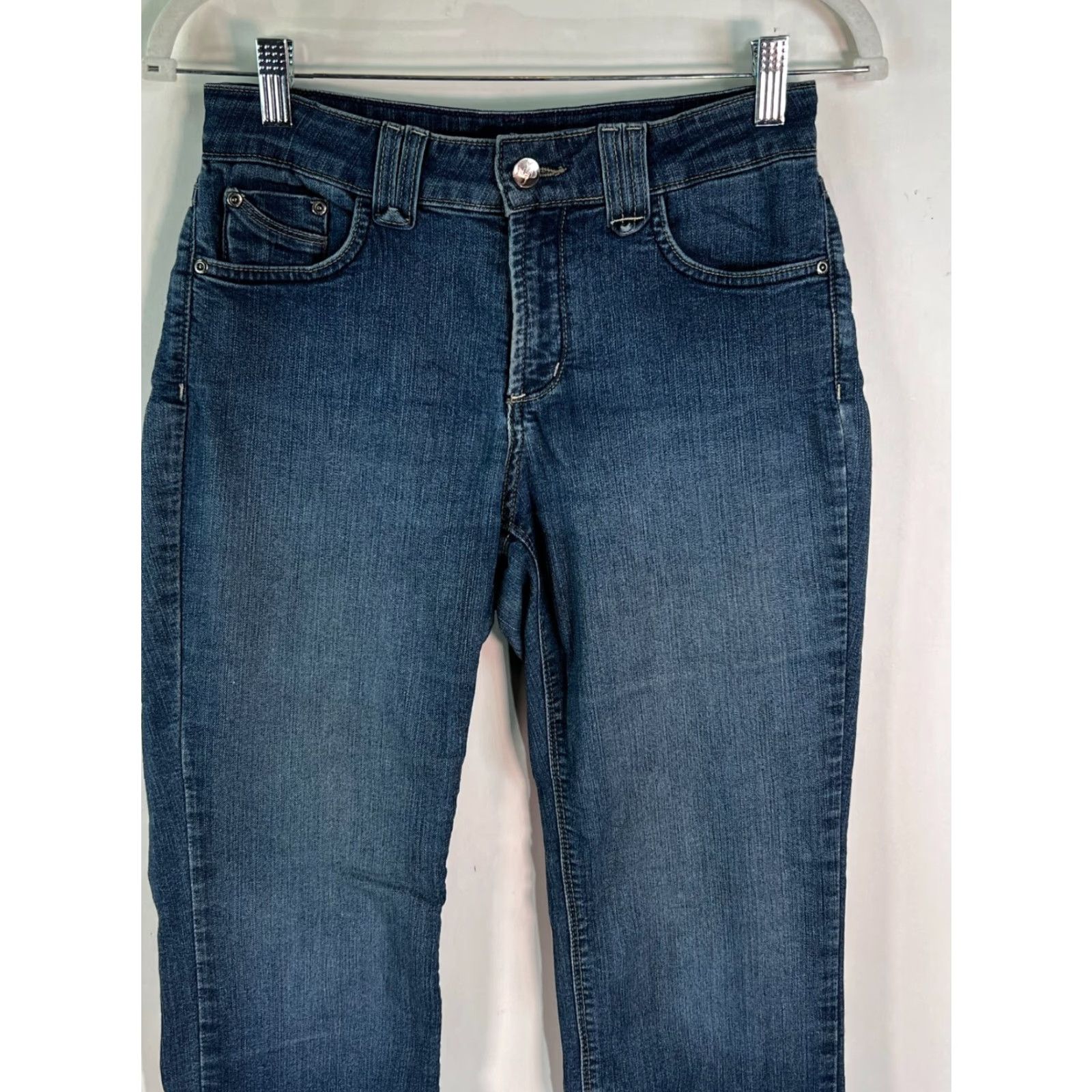 NYDJ NYDJ Jeans Blue Denim Regular Stretch Flat Front 4P Women's 28X30 Lift Tuck Size 27" / US 4 / IT 40 - 2 Thumbnail