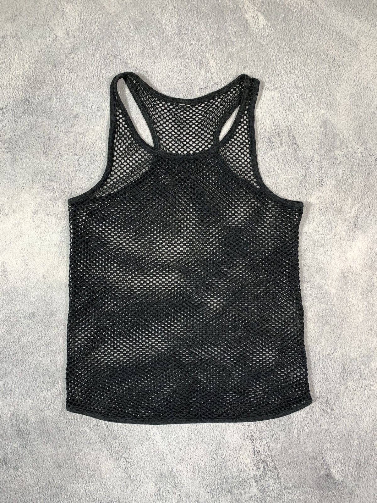 Japanese Brand × Vintage Vintage 90s AvantGarde mesh tank top Japanese streetwear Size S / US 4 / IT 40 - 1 Thumbnail