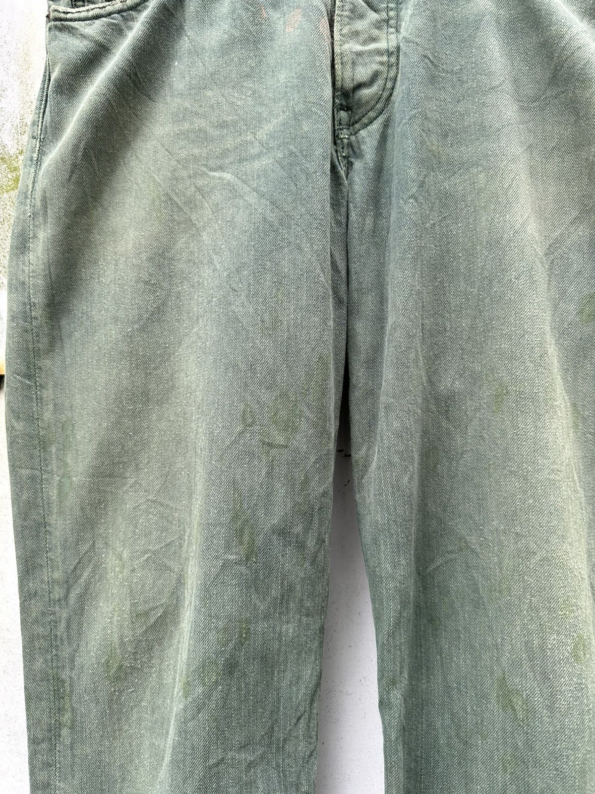 Ralph Lauren THRASHED Vintage RALPH LAURENT Faded Green Baggy Jeans Size US 32 / EU 48 - 12 Thumbnail