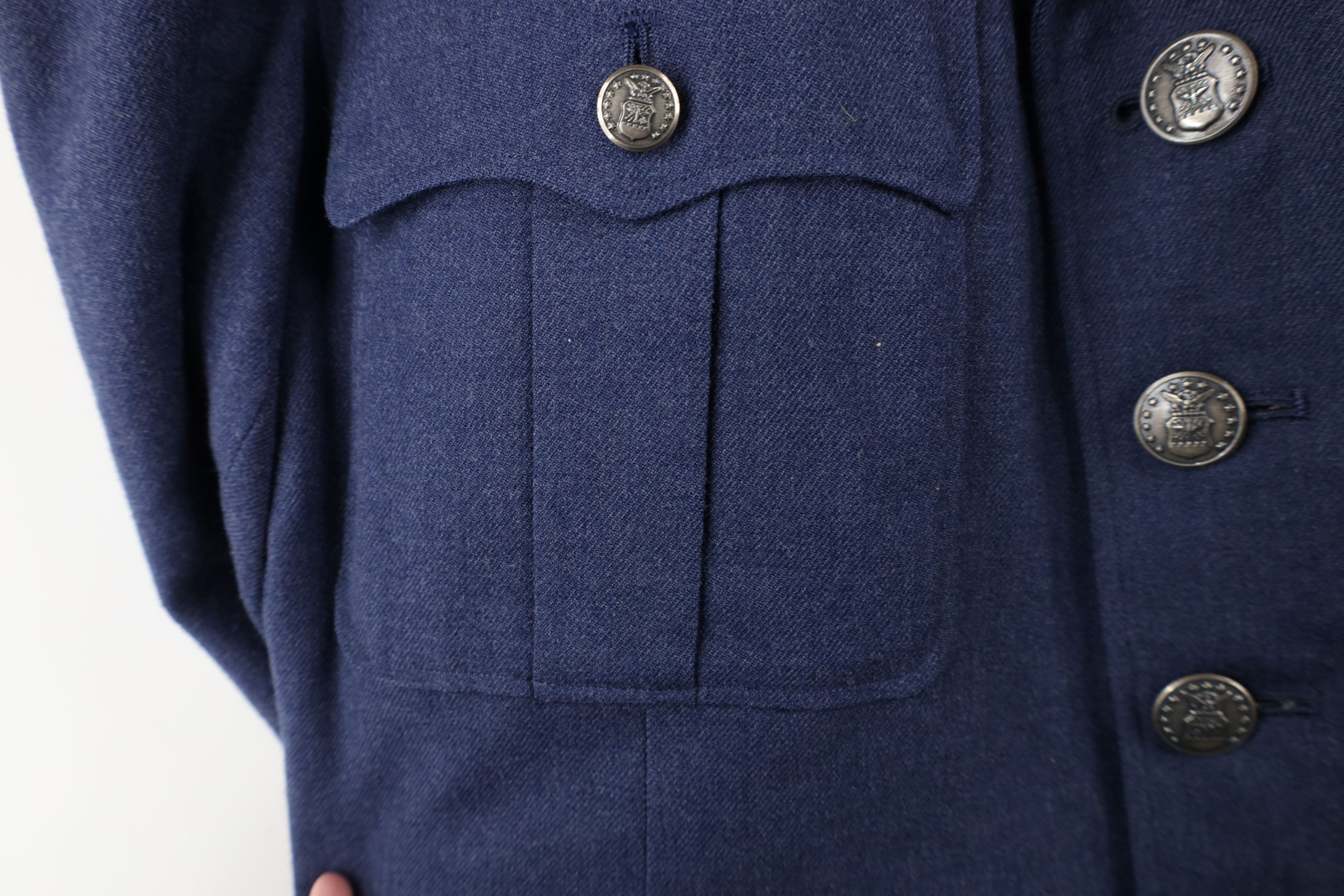 Vintage Vintage 60s Vietnam War Blue 1084 Officer Jacket Coat USA Size US L / EU 52-54 / 3 - 4 Thumbnail