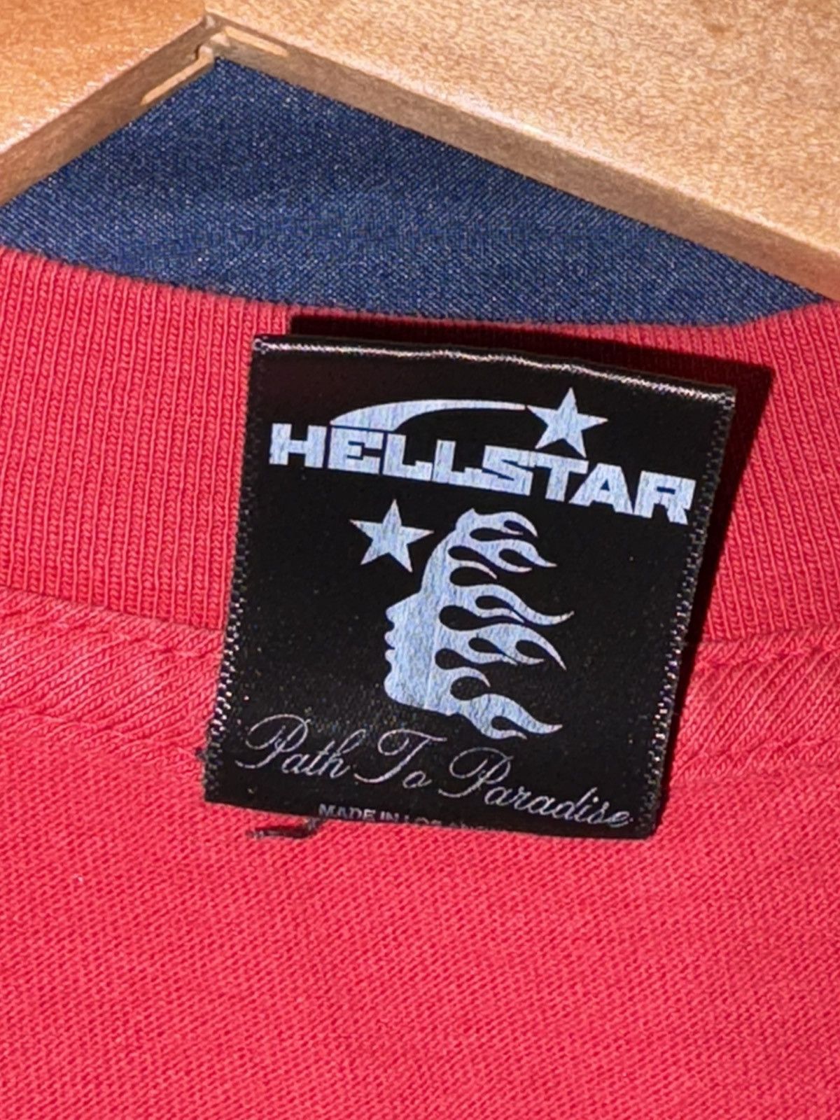 HELLSTAR Hellstar Jesus Emblem Cut Off Tee Shirt Red Size US L / EU 52-54 / 3 - 3 Thumbnail