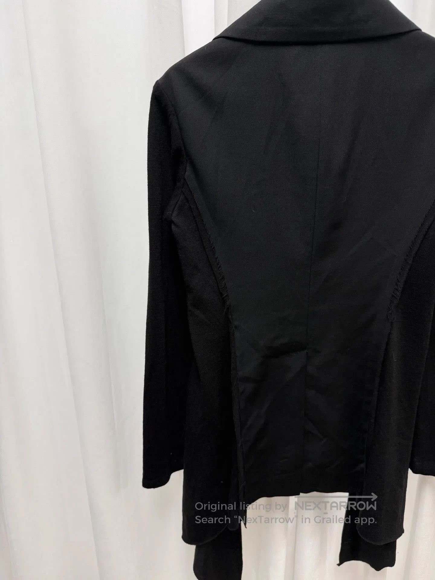 Yohji Yamamoto Yohji Yamamoto Black Wool Blazer. Size S / US 4 / IT 40 - 7 Thumbnail