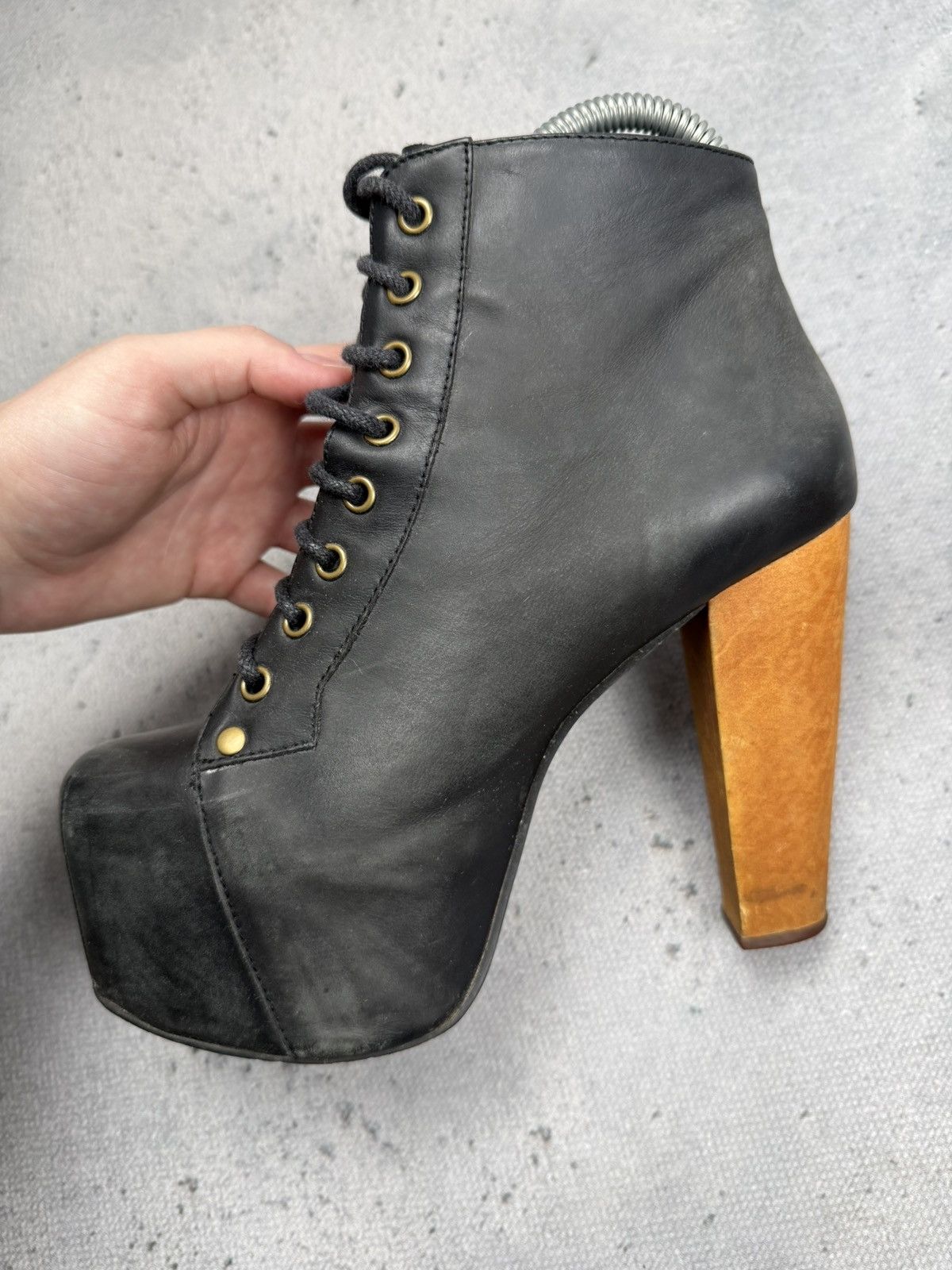 Jeffrey Campbell Havana Last by Jeffrey Campbell Handmade Leather Boots Size US 6 / IT 36 - 7 Thumbnail