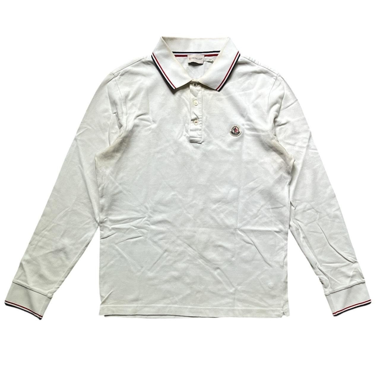 Moncler white moncler long sleeve polo Size US M / EU 48-50 / 2 - 1 Thumbnail