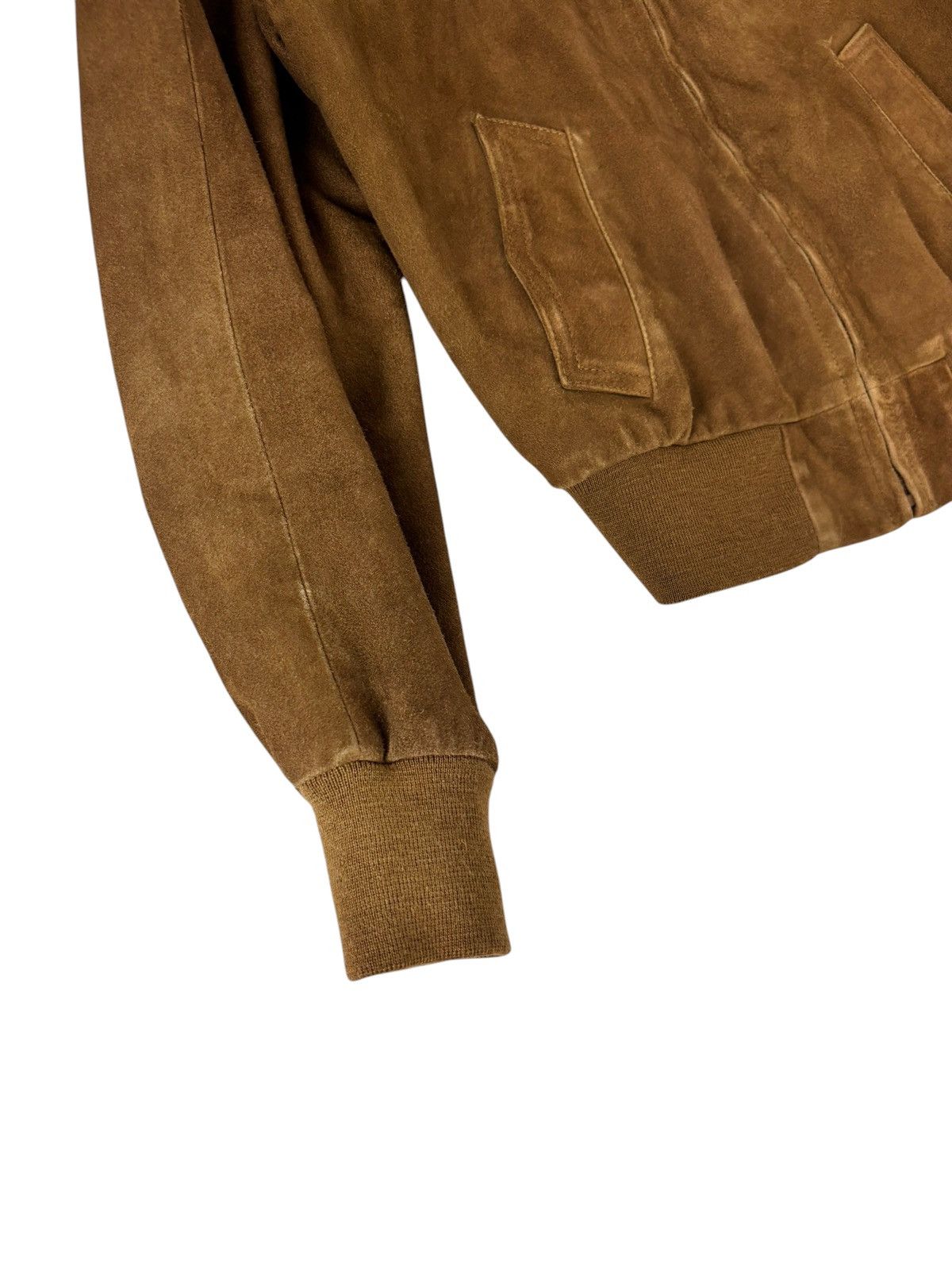 Celine × Hedi Slimane S/S 2019 Sample Goat Suede Leather Jacket (SS19, Western) Size US S / EU 44-46 / 1 - 5 Thumbnail