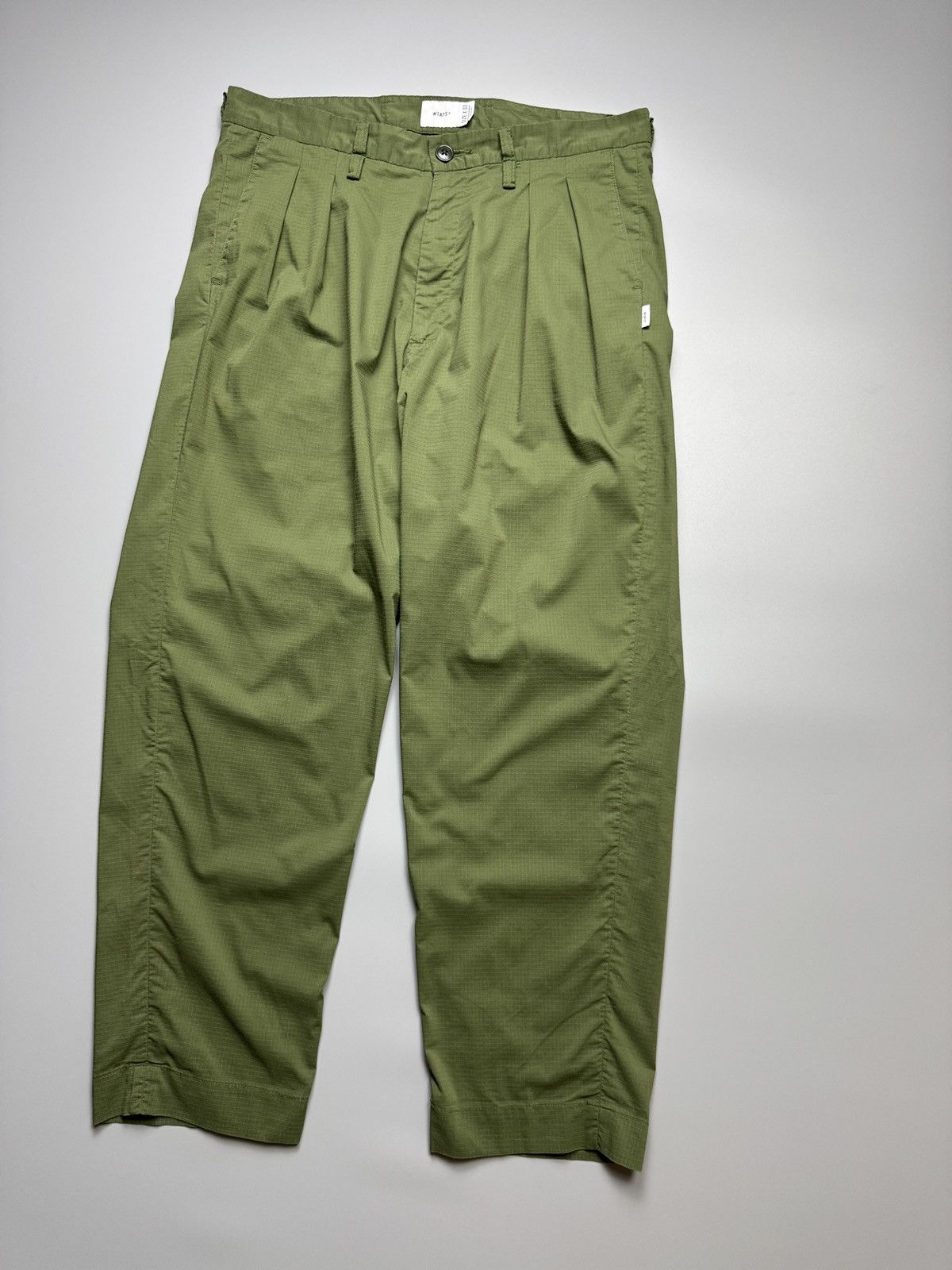 Wtaps WTAPS - Green Nylon Tuck 01 Ripstop Coolmax - Pants Size US 34 / EU 50 - 2 Thumbnail