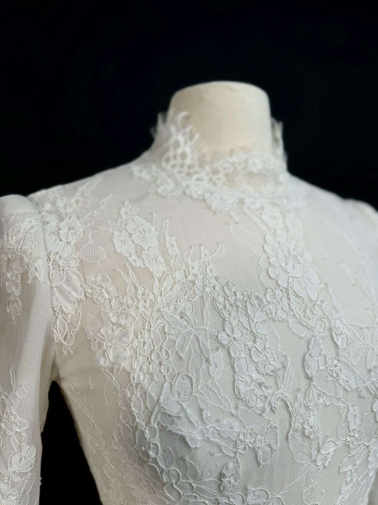 Other Preloved US 6 Anna Augusta French Corded Lace Bridal Gown Size M / US 6-8 / IT 42-44 - 5 Thumbnail