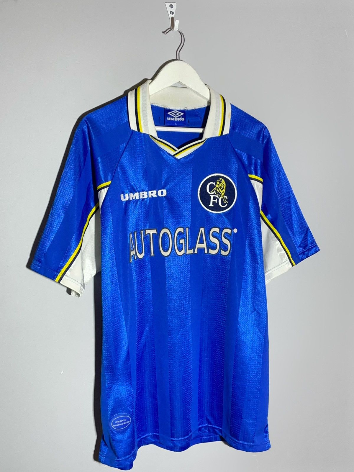 Chelsea Soccer × Vintage Chelsea FC Umbro 1997/98 Vintage Y2k Home Football Shirt Size US XL / EU 56 / 4 - 2 Thumbnail