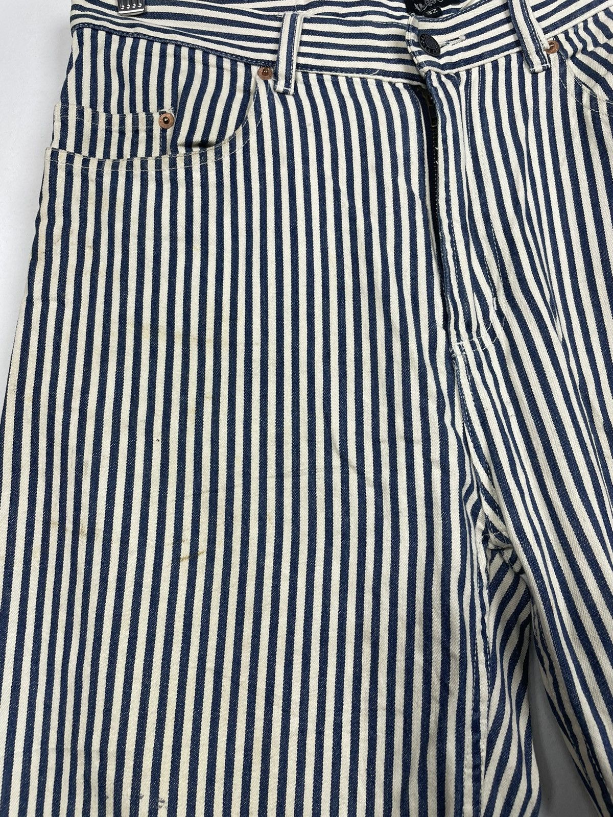 X-LARGE Vintage X Large Hickory Stripes Carpenter Pants Size US 33 - 8 Thumbnail