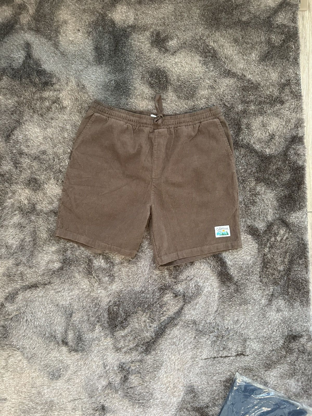 Jiberish Jiberish: XXL Brown Corduroy Shorts Size US 36 / EU 52 - 1 Thumbnail