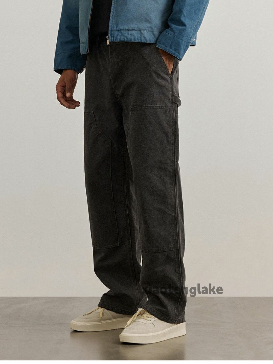 Jean × Vintage washed faded cleanfit yuppie carpenter cargo jeans Size US 36 / EU 52 - 2 Thumbnail