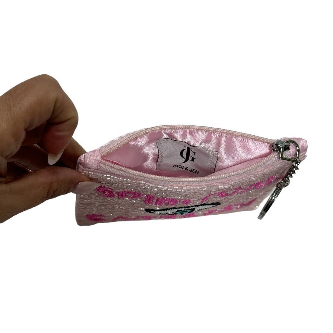 Other Spiritual Ganster Small Pouch Key Ring Evil Eye Pink/White Size ONE SIZE - 8 Thumbnail