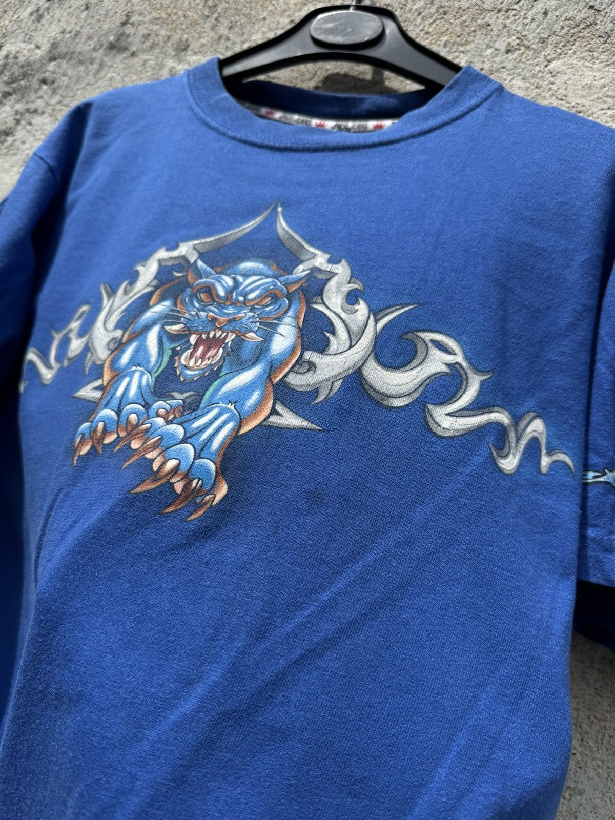 JNCO Vintage JNCO TIGER TRIBAL BLUE TSHIRT Y2K RAP Grunge Size US S / EU 44-46 / 1 - 11 Thumbnail