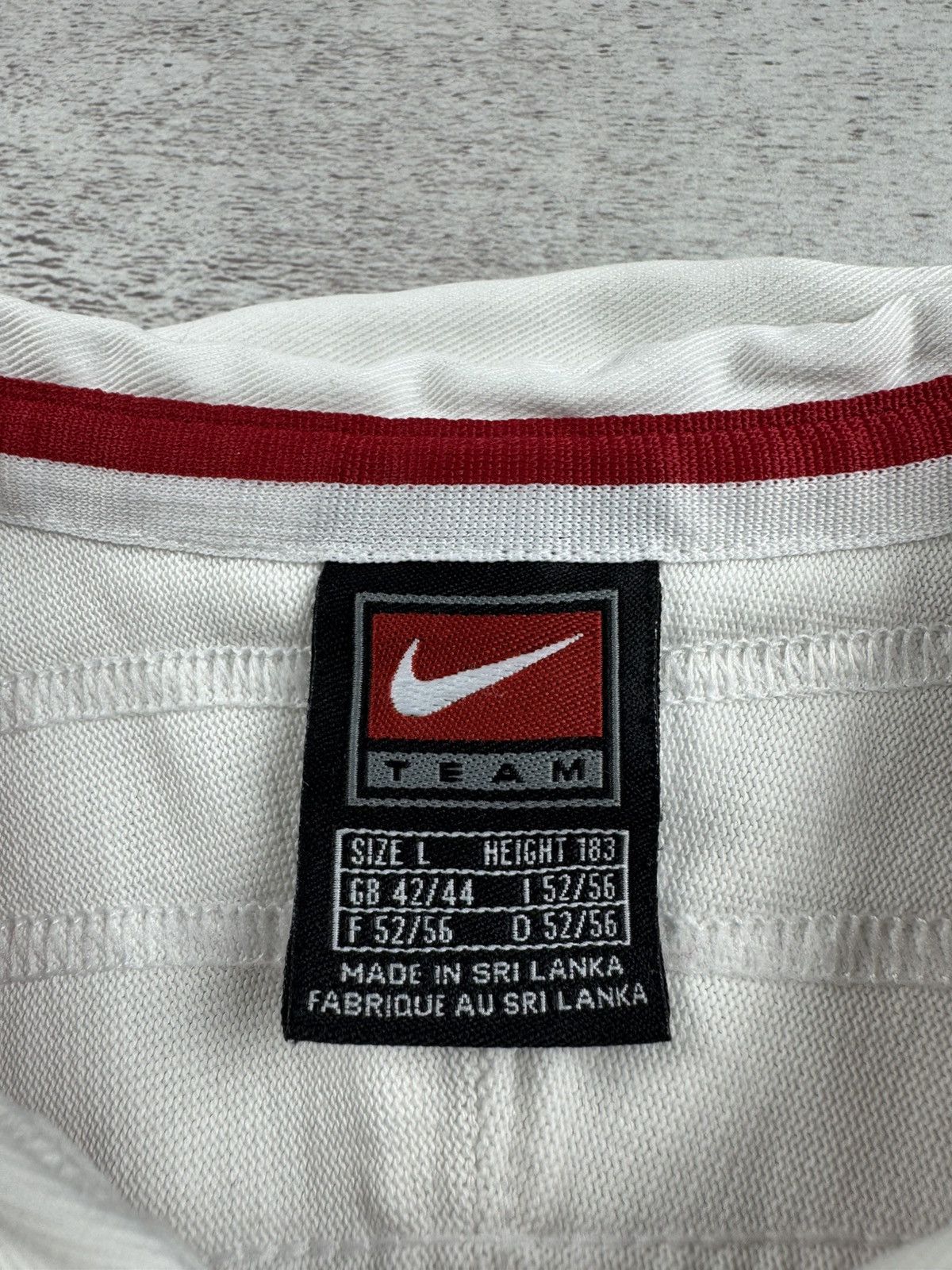 Nike Nike Home Team National 1999/2000 England Polo Jersey T Shirt Size US L / EU 52-54 / 3 - 11 Thumbnail