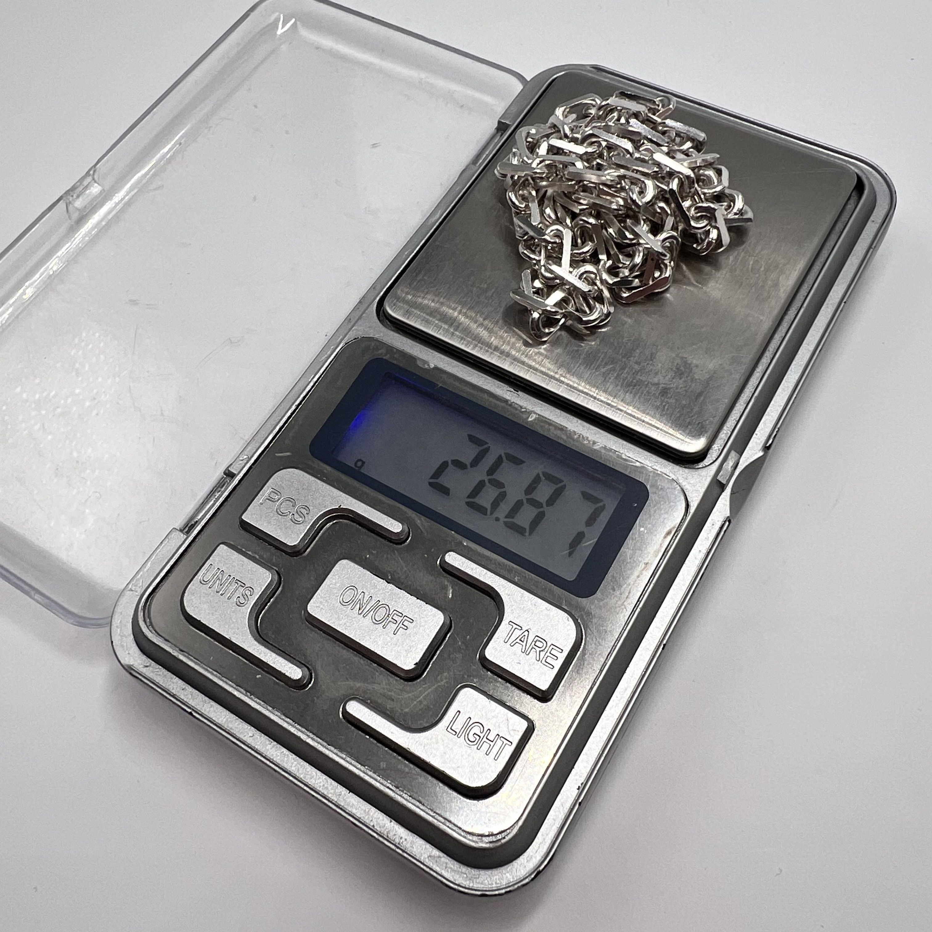 Sterling Silver Massive Vintage Sterling Silver 925 Unisex Chain 26.8g Size ONE SIZE - 9 Thumbnail