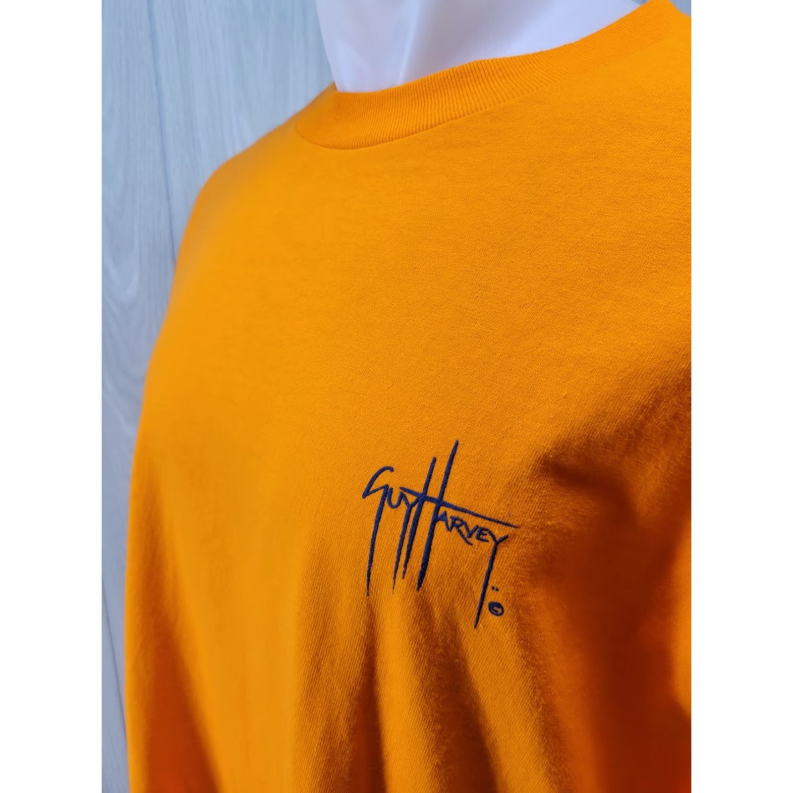 Guy Harvey GUY HARVEY T-Shirt SHIRT Orange XL Mens Blue Outlines Swordfish Size US XL / EU 56 / 4 - 4 Thumbnail